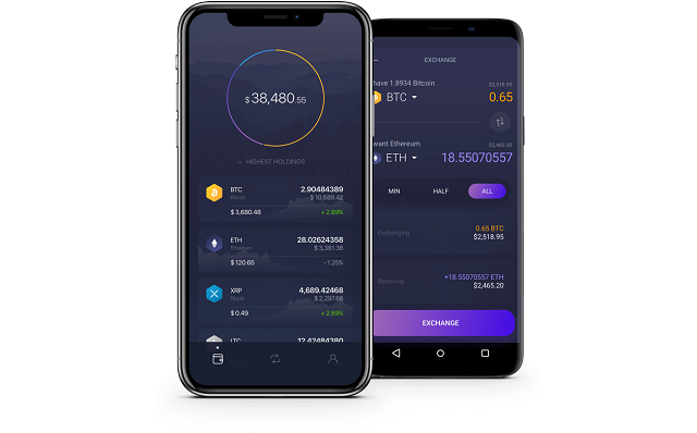 Exodus bitcoin wallet.