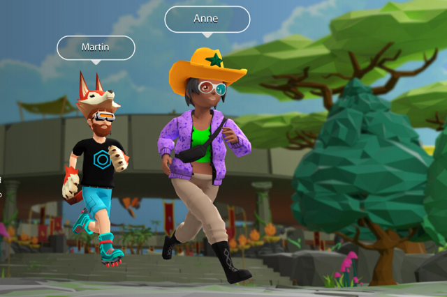 Play with friends in the Decentraland metaverse.