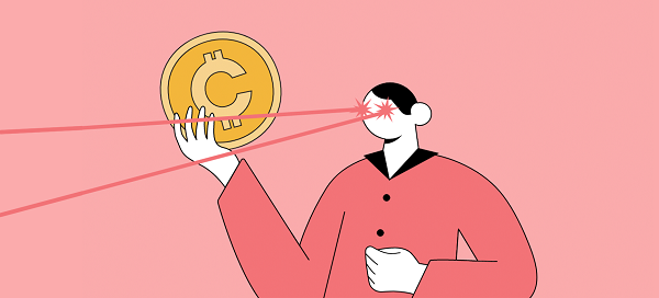 Laser eyed focus on the right cryptocurrency.