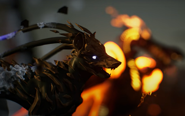 The dystopian landscape is filled with creatures in Illuvium.