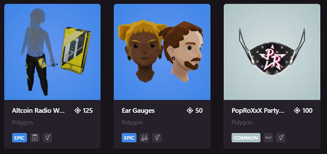 Many play-to-earn NFT games have their own marketplaces.