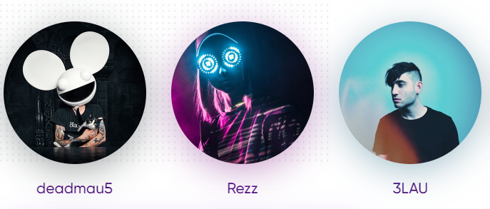 Three famous artists using the Audius platform.