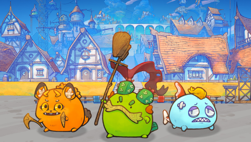 The cute characters of Axie Infinity. 