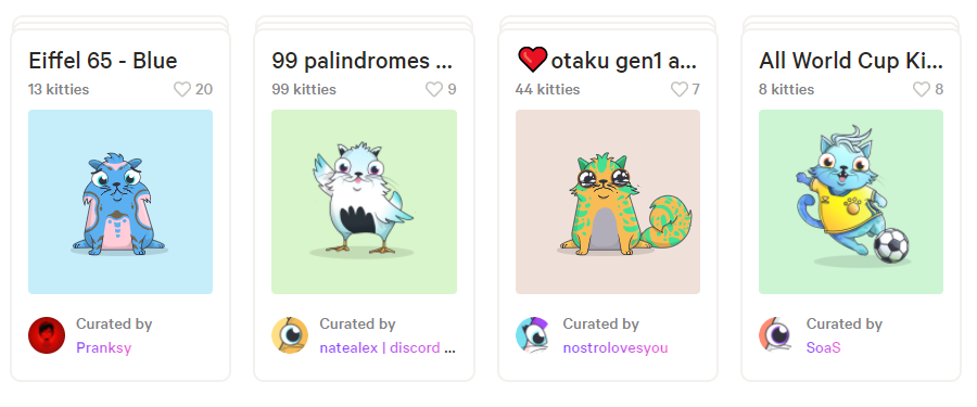 CryptoKitties NFTs