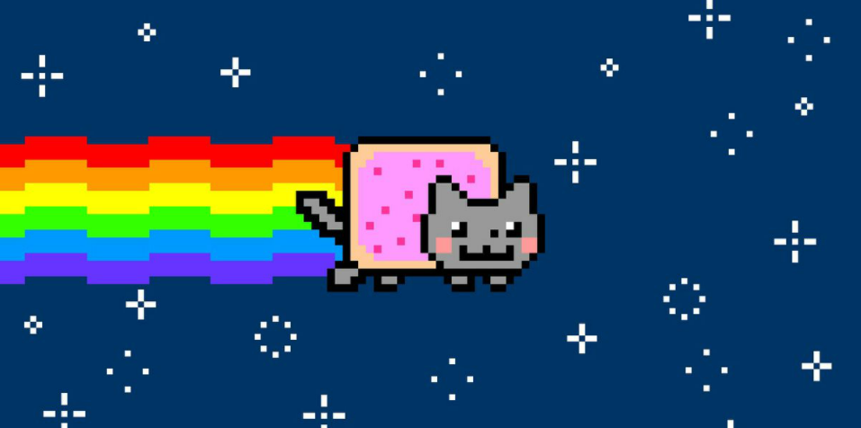 The Nyan cat meme that inspired the NFT.